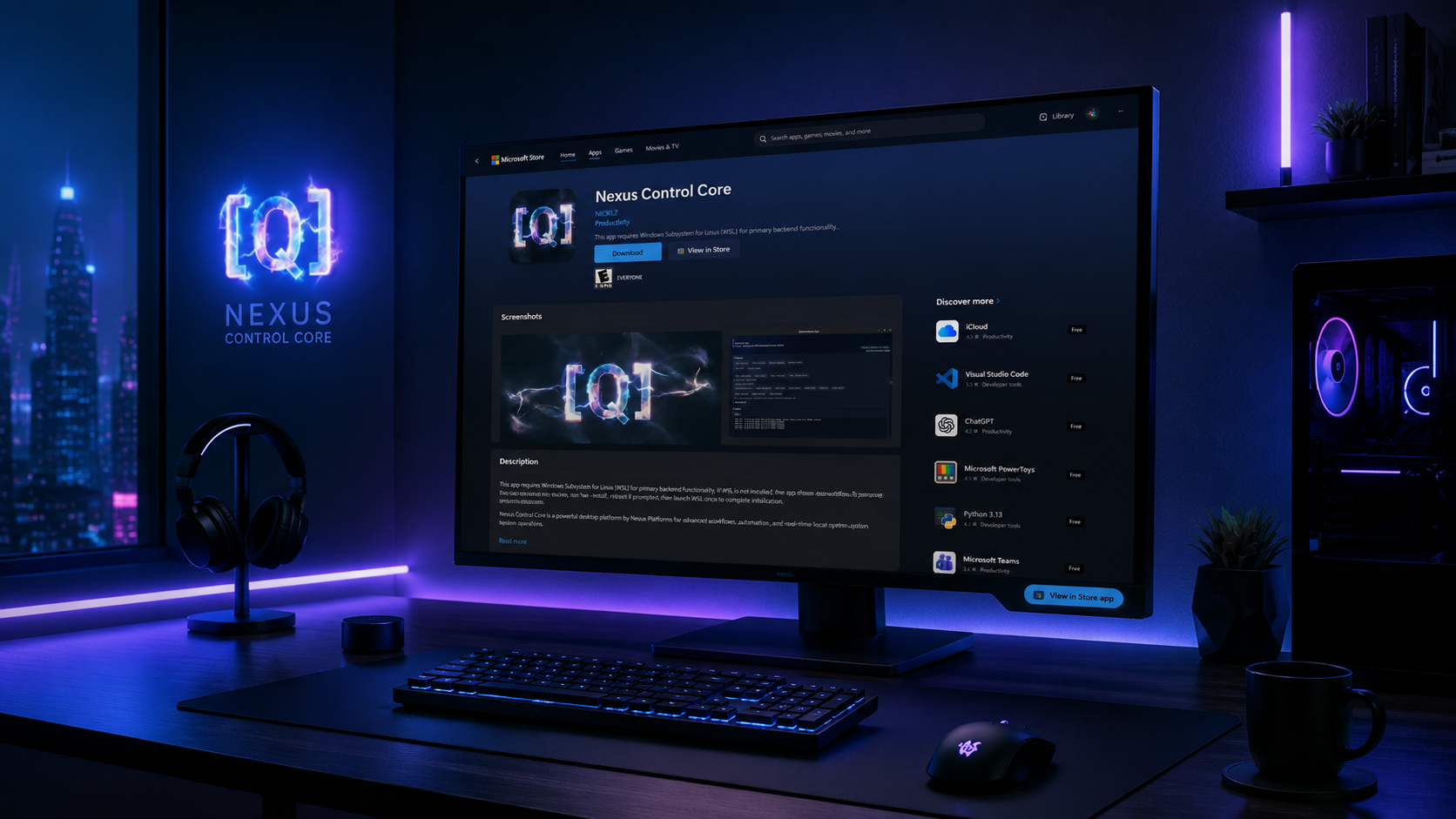 Nexus Platforms workspace scene
